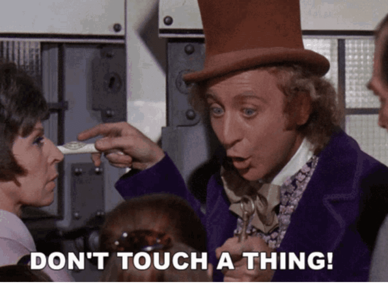don't touch