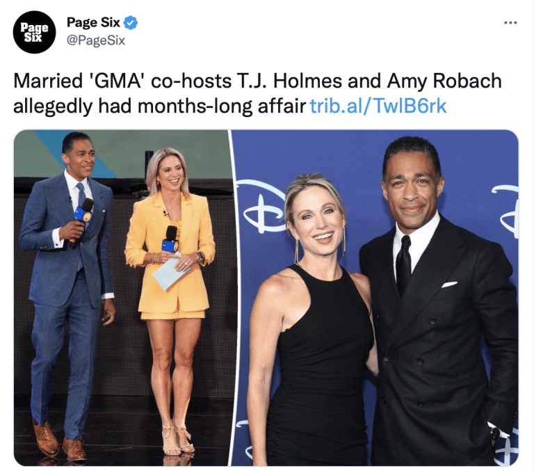Womp, Womp Consequences for TJ Holmes and Amy Robach
