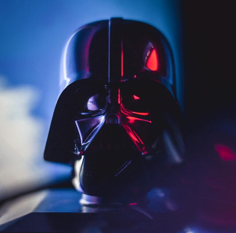 black and red star wars helmet